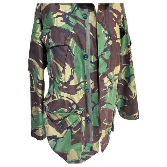 VINTAGE SMOCK COMBAT DPM NATO COLD WEATHER BUTTON FRONT W/ZIPPER DRAWSTRING - Picture 3 of 12